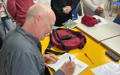 Per Sant Jordi, xerrada de l’escriptor Jordi de Manuel a 3r d’ESO.